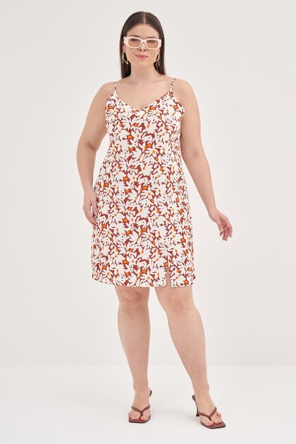 Rochie cu fante cu bretele de frânghie