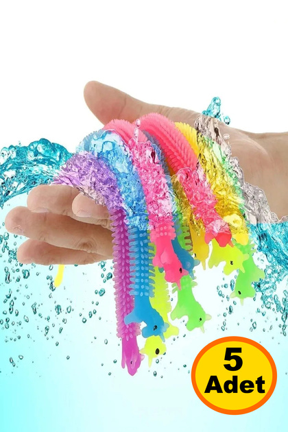 5 Adet Oyuncağı Uzayan Sukuşi Oyuncak Tırtıl Unicorn Karne Hediyesi Doğum Günü Hediye