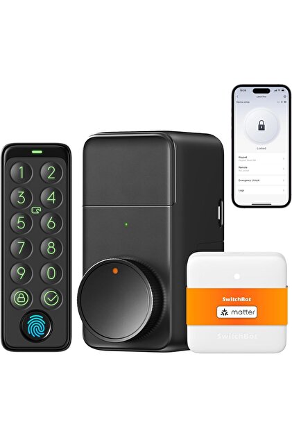 VipDeluXe Switchbot Wifi Smart Lock Pro Akıllı Kilit, Smart Lock