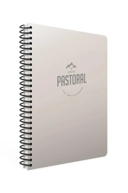 Pastoral 17X24Cm 72Yp Spiral Plastic Cover Striped Notebook - 1 Piece