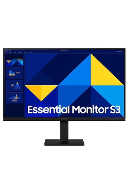 Monitor Business Samsung Essential S3 S30GD, 24 ", Full HD (1920x1080), IPS, 100Hz, 5ms GtG, Flicker Free, Mod Eye Saver, Mod Game, HDMI, VGA, Negru