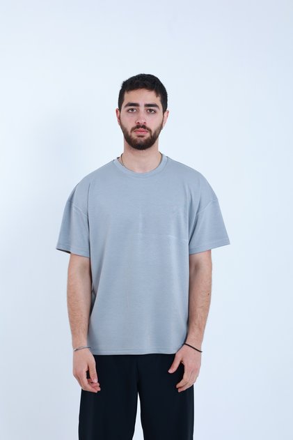 Oversize Modal Fabric T-Shirt Silky Textured Smooth Fabric Surface Unisex