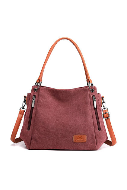 Geanta Dama Lupita Gt1889, Textil, Model Rosu