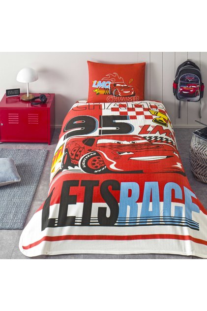 Taç Licensed Disney Cars Adventure Single Cotton Pique Set