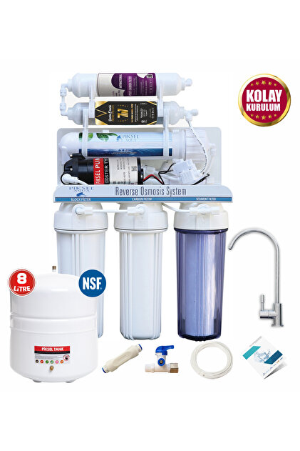 Piksel Aqua 12 Aşamalı Pompalı Alkali Mineralli Açık Kasa Su