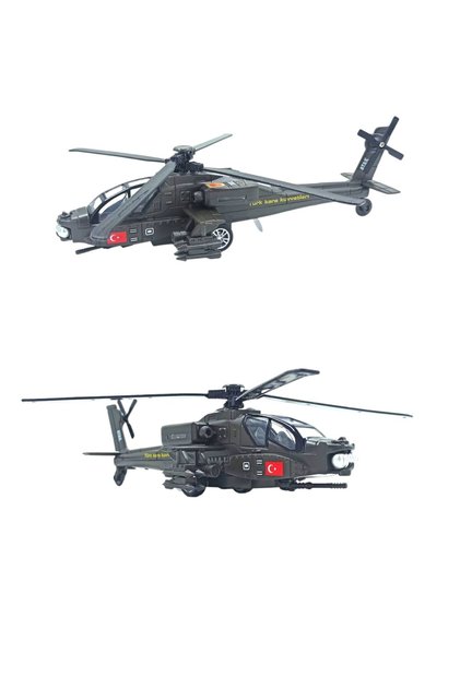 Gökyüzünün Hakimi: Metal Türk Atak Helikopteri Oyuncağı! Sesli Işıklı Eni:25cm.
