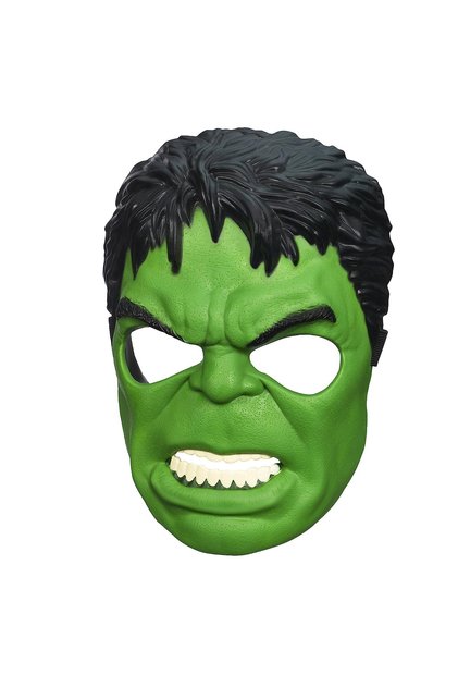 Παιδική Μάσκα IdeallStore, Incredible Hulk, πλαστική, πράσινη, ελαστικό κούμπωμα, μέγεθος universal