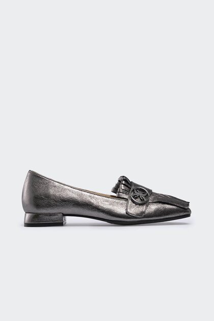 Çelik Deri Kadın Loafer
