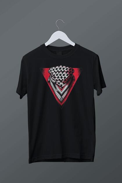 Kefiye Themed Buf Printed T-Shirt