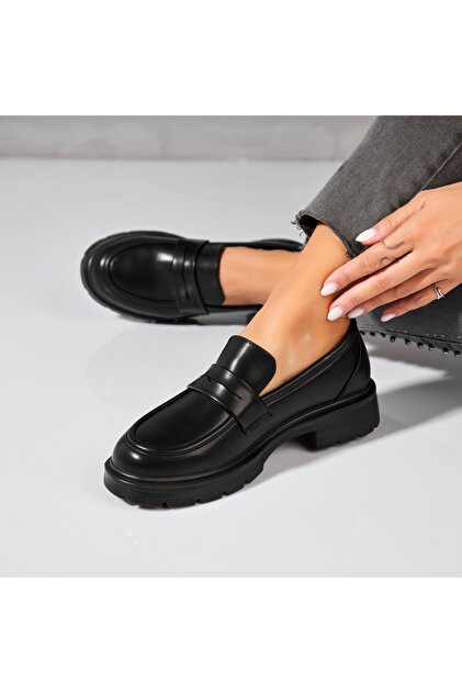 Pantofi dama casual Negri din Piele Ecologica Seena