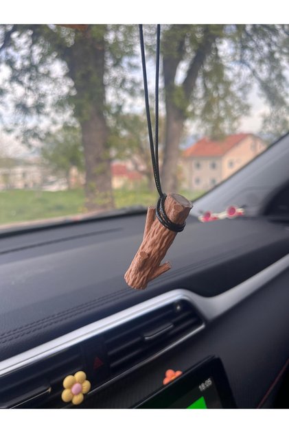 Log Car Ornament Koala Strap Hairpin Car Laptop Accessory Cute Rearview Mirror