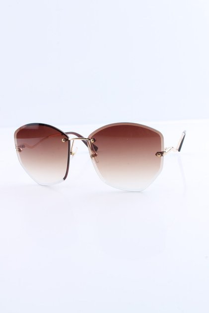 Brown Uv400 Women's Sunglasses - 1Mp6515R002