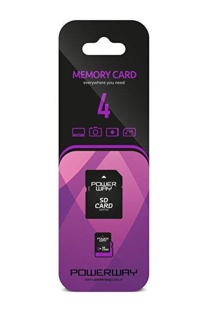Powerway 4 GB Hafıza Kartı Adaptör Dahil - Fiyatı, Yorumları