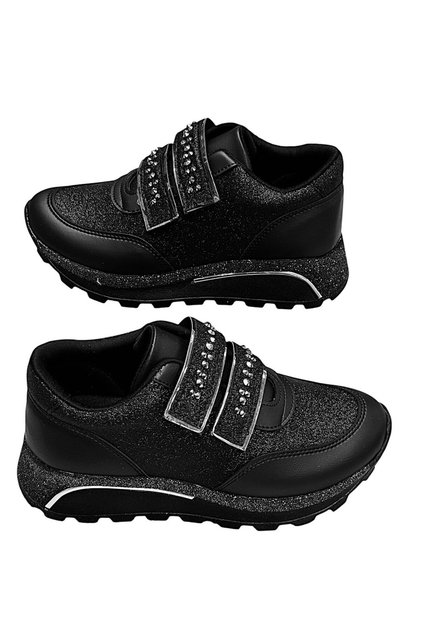 Girls' Daily Sports Shoes with Wedge Soles, Stones and Velcro