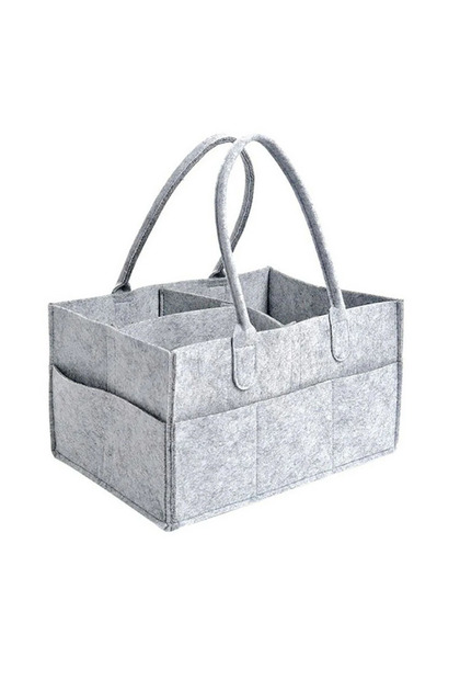 Gray Baby Diaper Ball Bag Organizer Portable Holder Bag Change Table and Car Nursery Essent