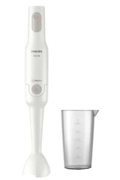 Vertikaler Mixer ProMix HR2531/00, 650 W, 1 Geschwindigkeitsstufe, einschließlich S-Stab und Lame-S-Stab, Weiß