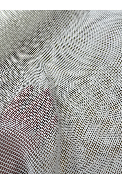 random tulle layered iris pleats OP オリーブ Esse Home Geometric Pattern Tulle Curtain, 500x260, Sparse Pleat