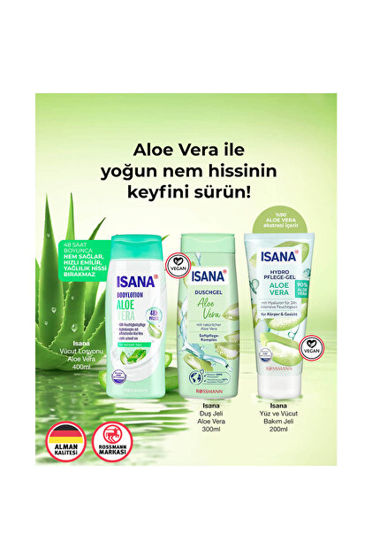 ISANA Vücut Ve Yüz Bakım Jeli Hydro-aloe Vera 200 ml - Fiyatı