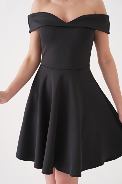 slim fit dress slacks Anziel Mini Skater Dress Floral Embroidery
