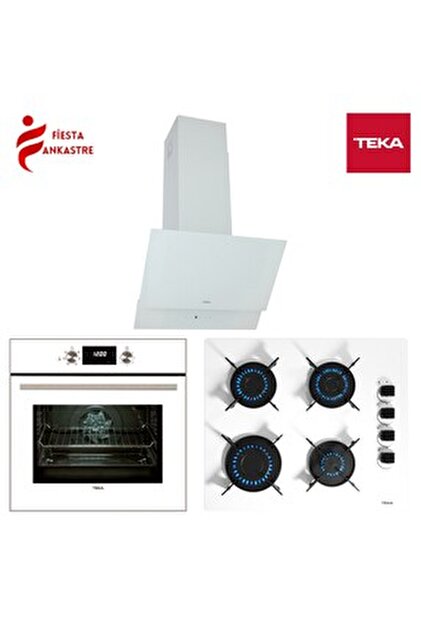 Teka CHEF 8 BEYAZ ANKASTRE SET ( HAK 627 WH FIRIN + GBC 64002 WH