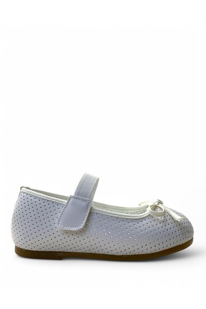 822 Orthopedic Girl's Preschool White Ballerinas