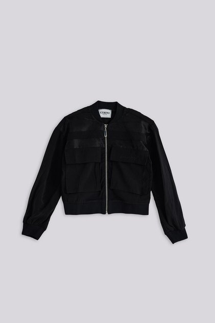 BG Store Kız Çocuk Siyah Yağmurluk