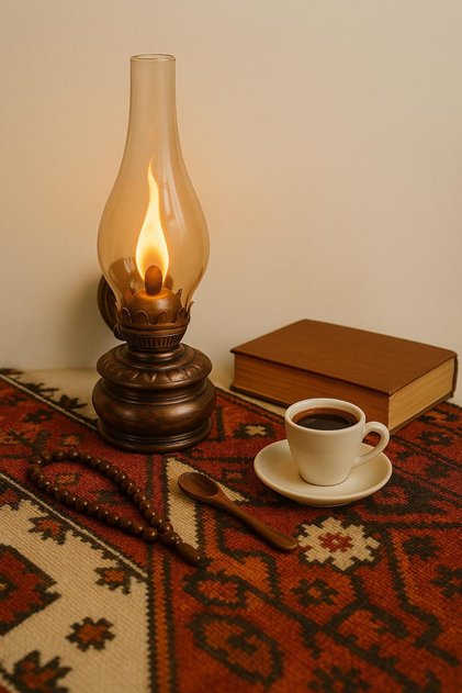 Copper Tumbled Gas Lamp