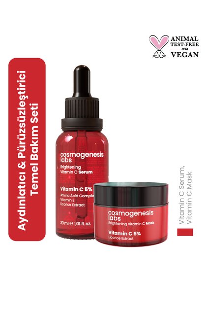 Brightening and Smoothing Basic Skin Care Set Vegan