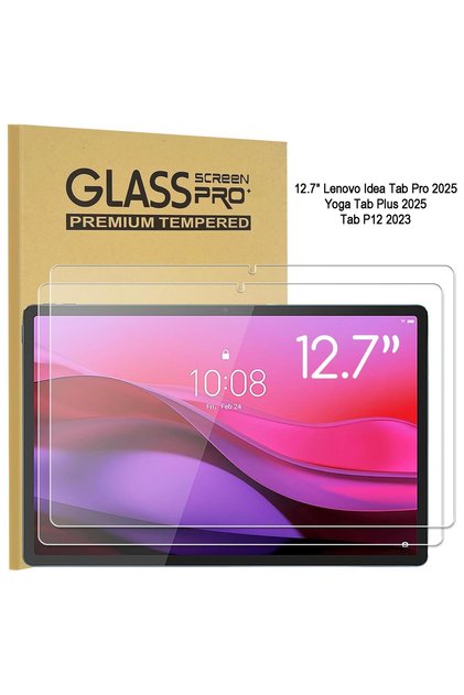 Lenovo Idea Tab Pro 2025/Tab P12 2023 Uyumlu Temperli Cam Ekran Koruyucu 2 Adet