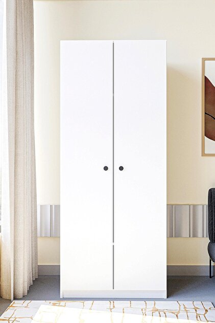 Exent Frezya 2 Kapaklı Elbise Dolabı-2 Kapılı Gardırop - Fiyatı