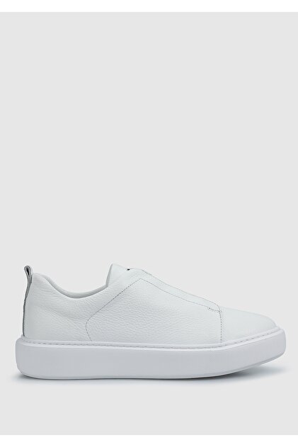 Beyaz Deri Erkek Sneaker