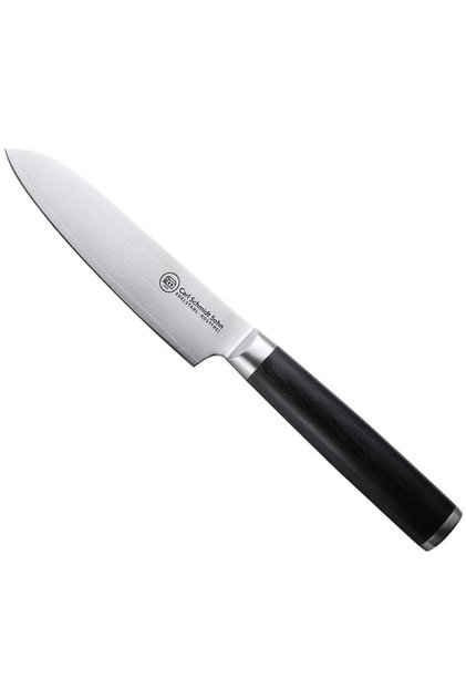 Cuțit Santoku Oțel damasc HRC 60 Konstanz, Carl Schmidt Sohn, 12 cm, mâner negru, 071318