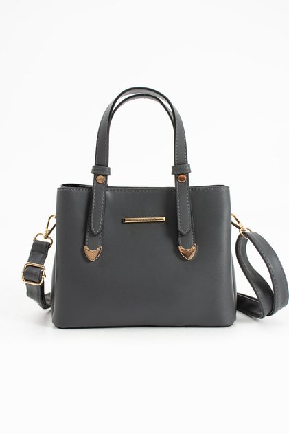 Women's 4-Compartment Simple and Stylish Shoulder Bag with Gold Accessories Clutch Bag S-1425