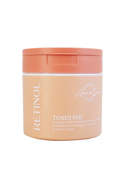 Retinol ve Bakuchiol İçeren Tonikli Ped Grace Day Retinol Toner Pad 70 adet