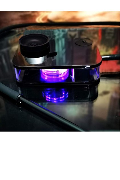 X torbo | Portable set, modern acrylic with silicone bowl hookha mix color