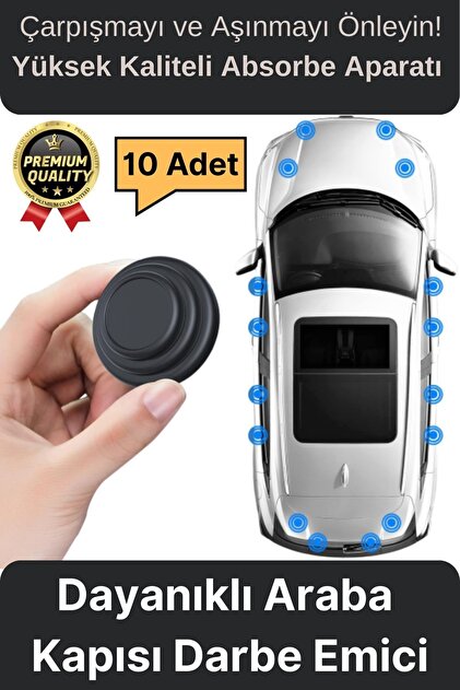 Yüksek Kalite Dayanıklı Çarpma Engelleyici Araba Oto Kapı Sesi Darbe Emici Absorbe Aparatı 10 Adet