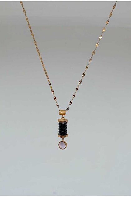 1. Grade Quality 316L Surgical Steel Women Short Necklace, Mother of Pearl Stone Chain Model No 40