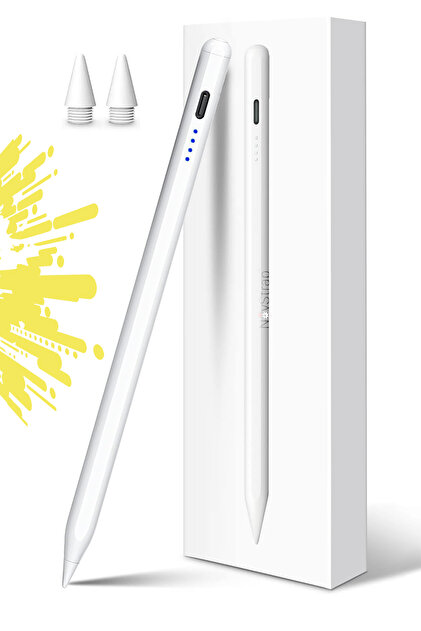 NovStrap Ipad 7/8/9 Nesil 10.2 Inç Ile Uyumlu Tablet Kalemi Pencil