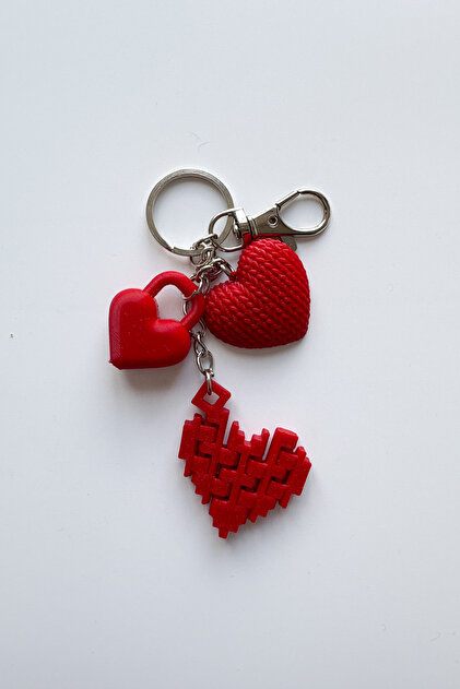 Heart Silver Chain Keychain, Bag Charm