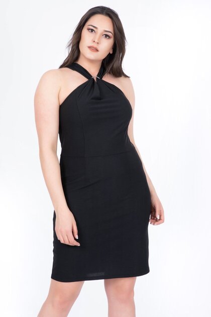 Black Dress with Iron Accessories