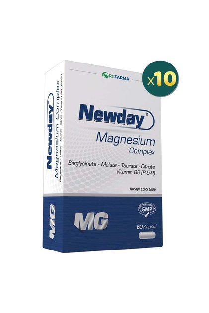 Newday Magnezyum Complex 60 Kapsül 10 Adet
