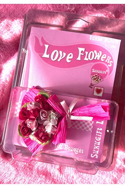 Sukugift 1 Adet Love Flowers Özel Tasarım Pembe Çiçek | Hot Tarz