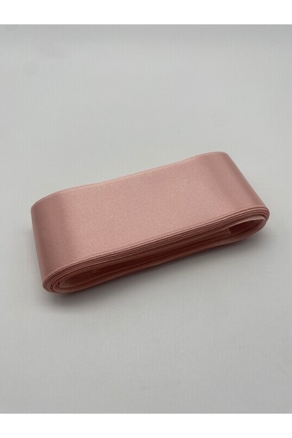 Powder Pink Satin Ribbon 6 cm 10 Meters, Wide Satin, Bohça-Decoration-Decor Ribbon No:74