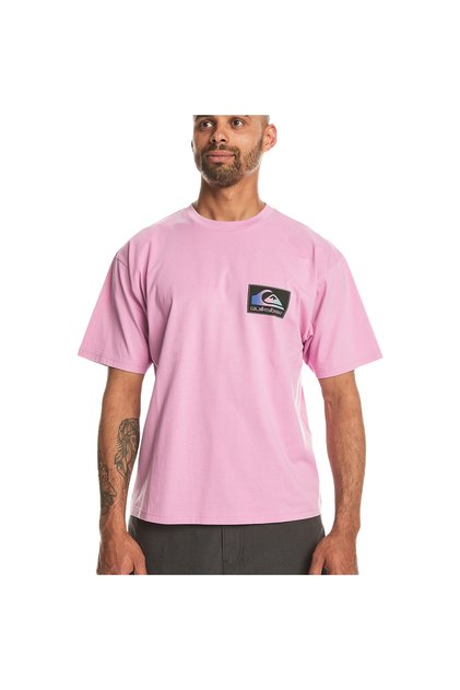 Back Flash Ss Erkek Pembe Günlük Stil T-Shirt EQYZT07605-PMP0