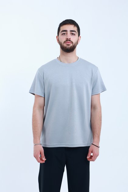 Modal Fabric T-Shirt Silky Texture Regular Fit Smooth Fabric Surface Unisex