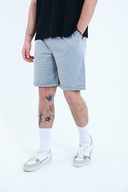 Men's Combed Cotton Shorts Regular Double Leg Side Pockets