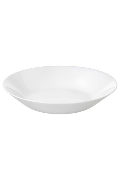 OFTAST Deep plate, white, 20 cm