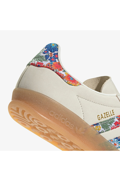 adidas gazelle silver green womens adidas Gazelle Indoor Liberty London Floral Embroidery Stripes
