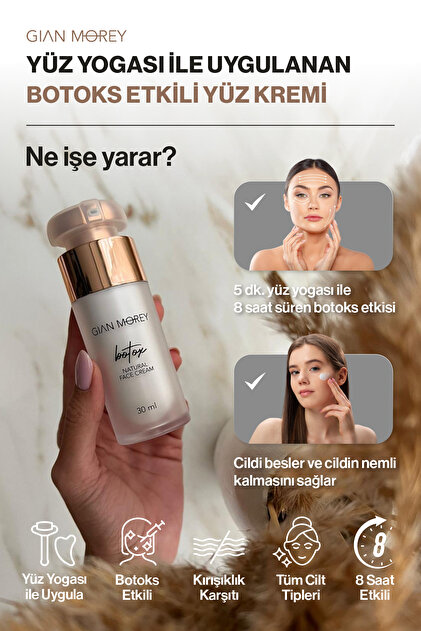 Gian Morey 2'li Botoks Etkili Kırışıklık Karşıtı Natural Face