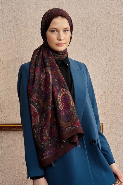 Kızıl Kahve Ed Scarf Celebrity Bliss Şal